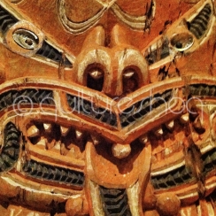 Maori Carving Close Up